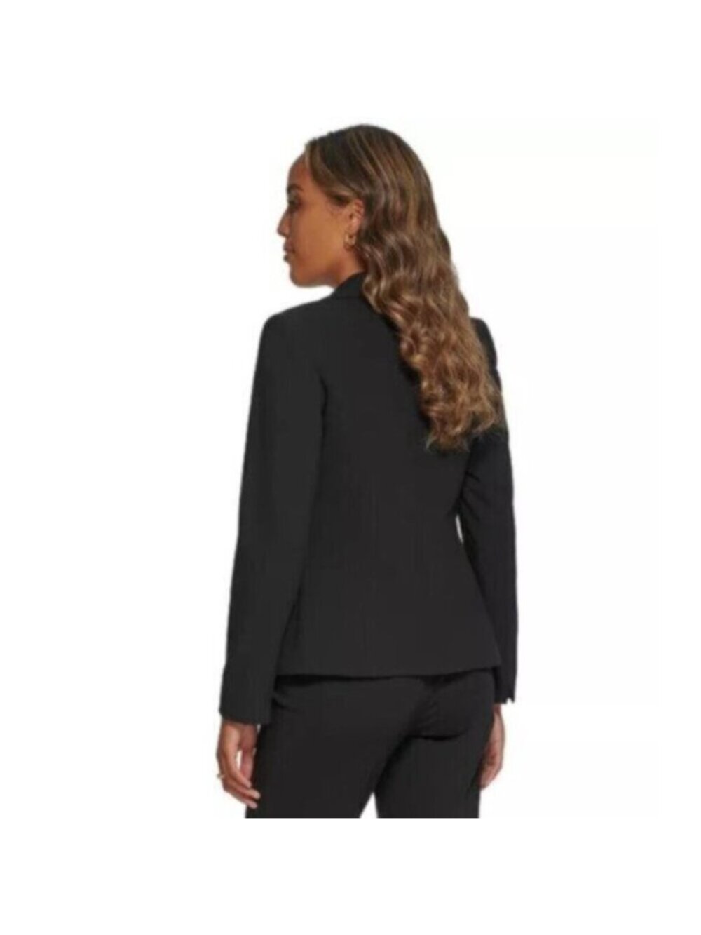Calvin Klein Prestige Black Single Breasted One Button Blazer - Picture 3 of 17